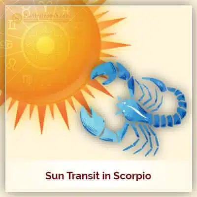 Sun in Scorpio (Vrishchik Rashi) on 16th November 2017