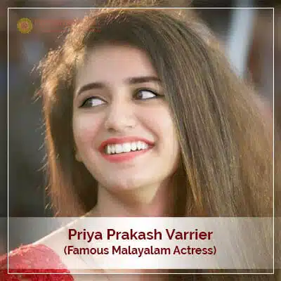 About Priya Prakash Varrier Horoscope